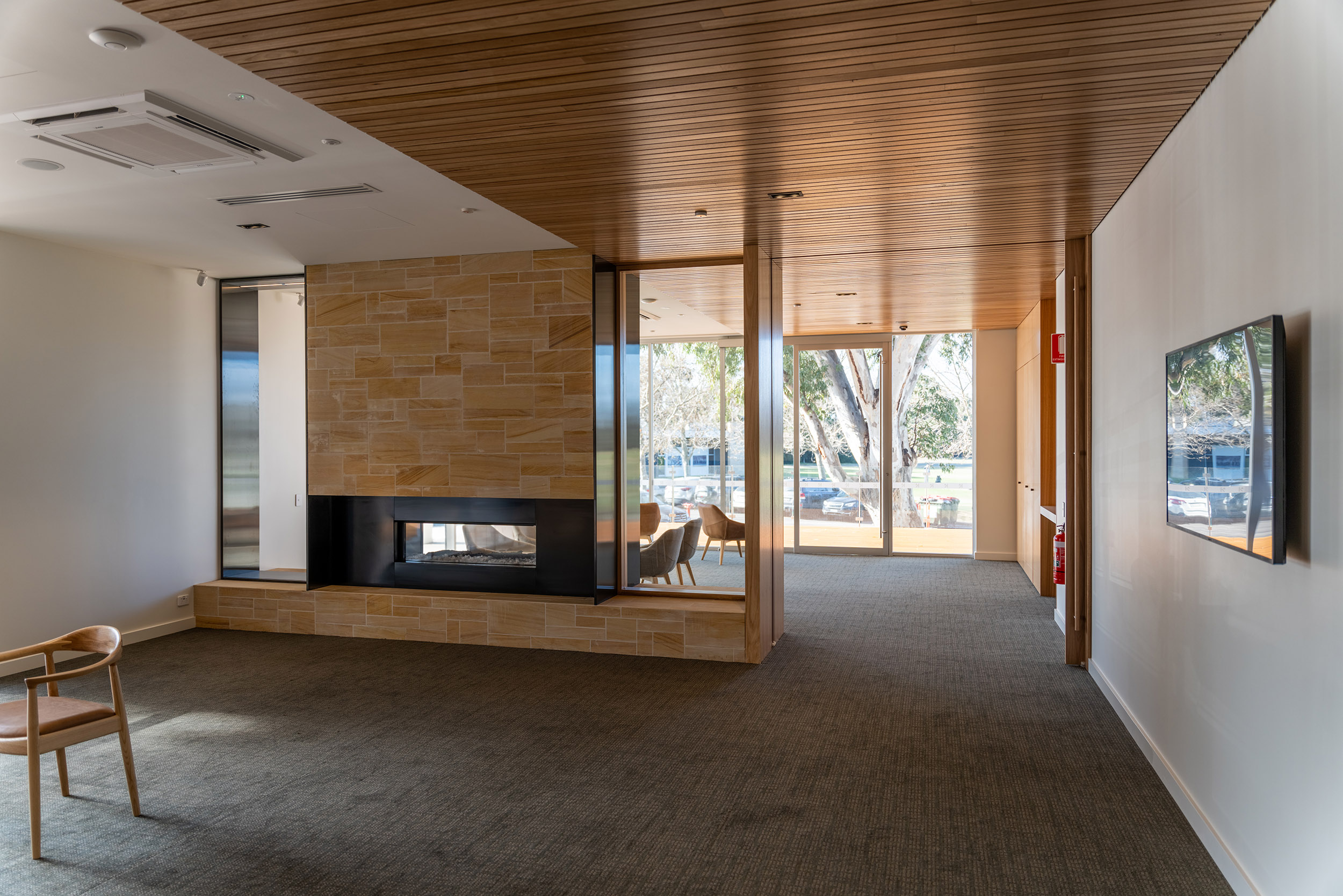 Proplank Blackbutt Concave Timber Battens Ceiling