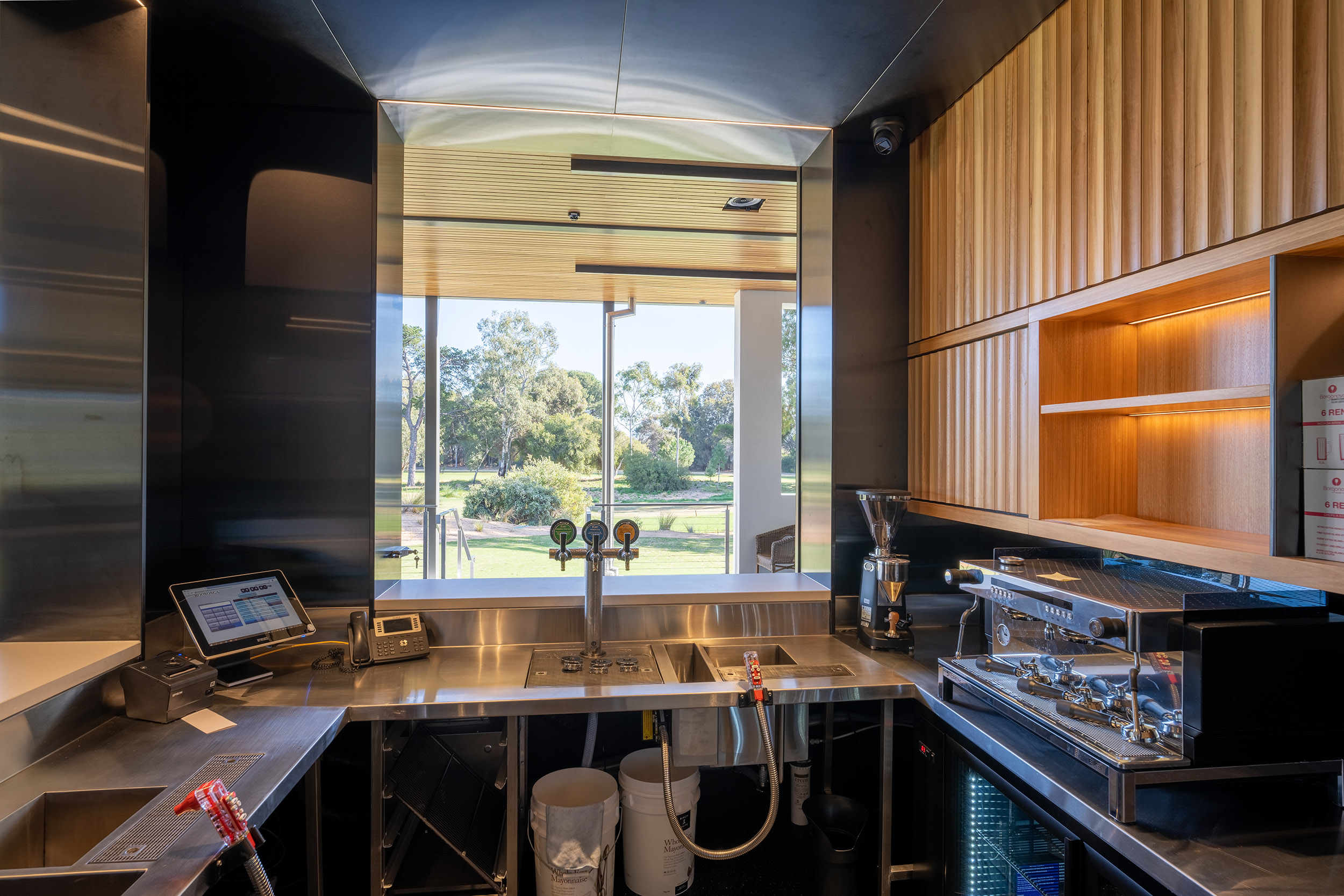 Interior Proplank Blackbutt Concave Timber Battens